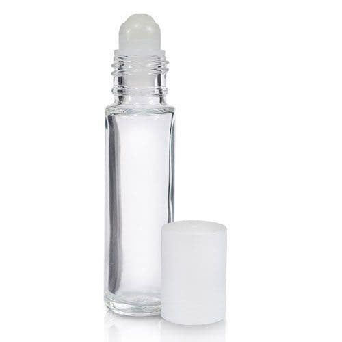 CLEAR BOTTLE GLASS ROLLER BALL 10ML
