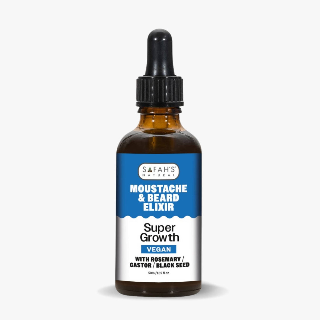 Super Growth Elixir – 50ml | Beard & Moustache Oil for Faster Growth, Hydration & Strength with All-Natural Formula