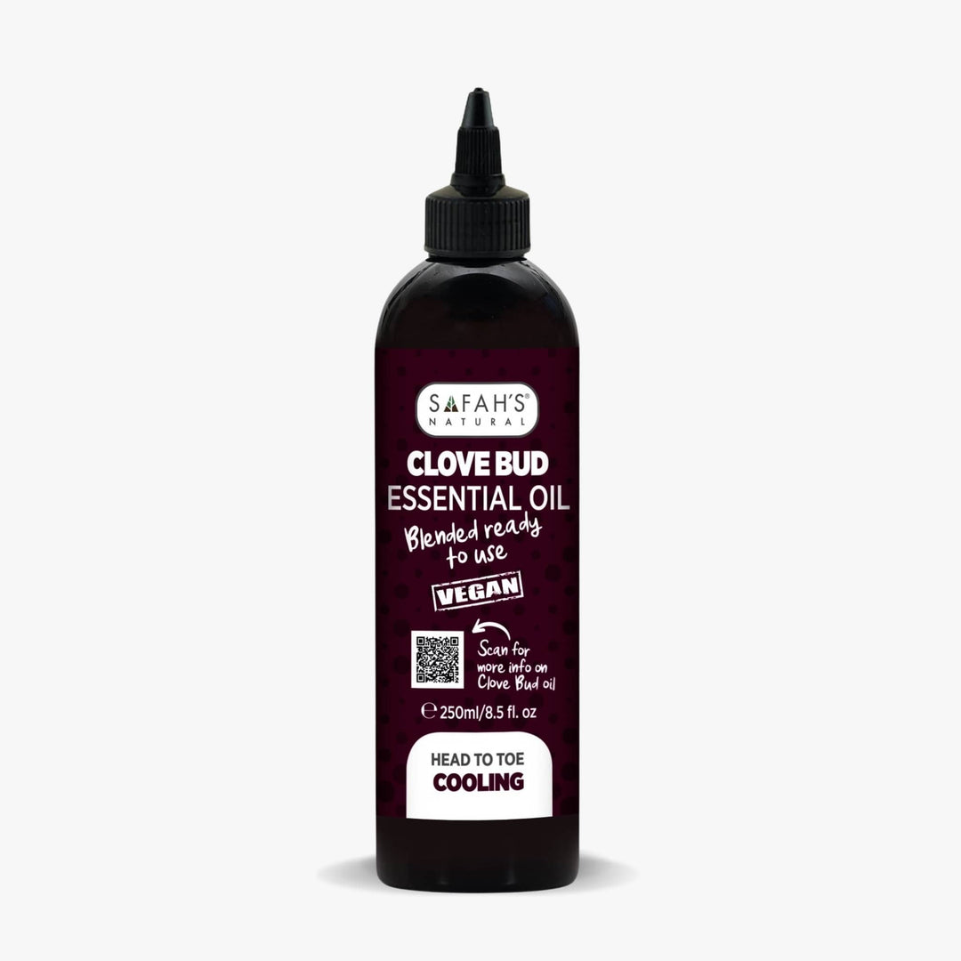Blended Clove Bud Oil – 250ml | Cooling Oil for Muscle Relief, Antioxidant Care & Daily Wellness Boost