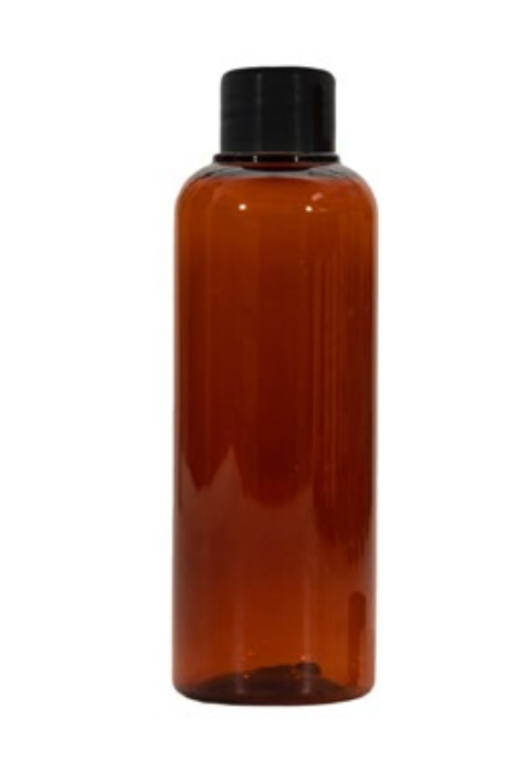 BROWN BOTTLE PLASTIC (PLUG HOLE) 50ML