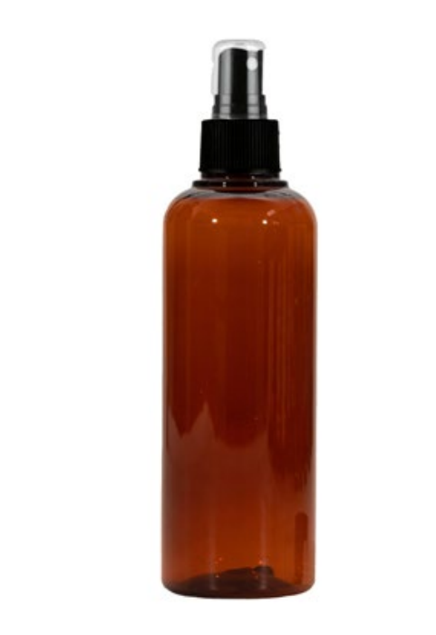 BROWN BOTTLE PLASTIC (WITH SPRAY CAP) 50ML