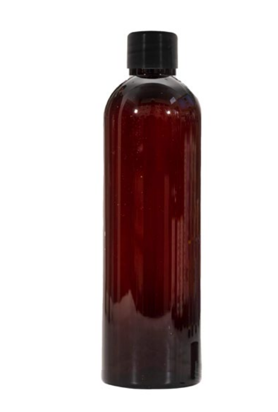 BROWN BOTTLE PLASTIC  (PLUG HOLE) 250ML