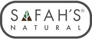 Logo of Safah's Natural with a stylized leaf