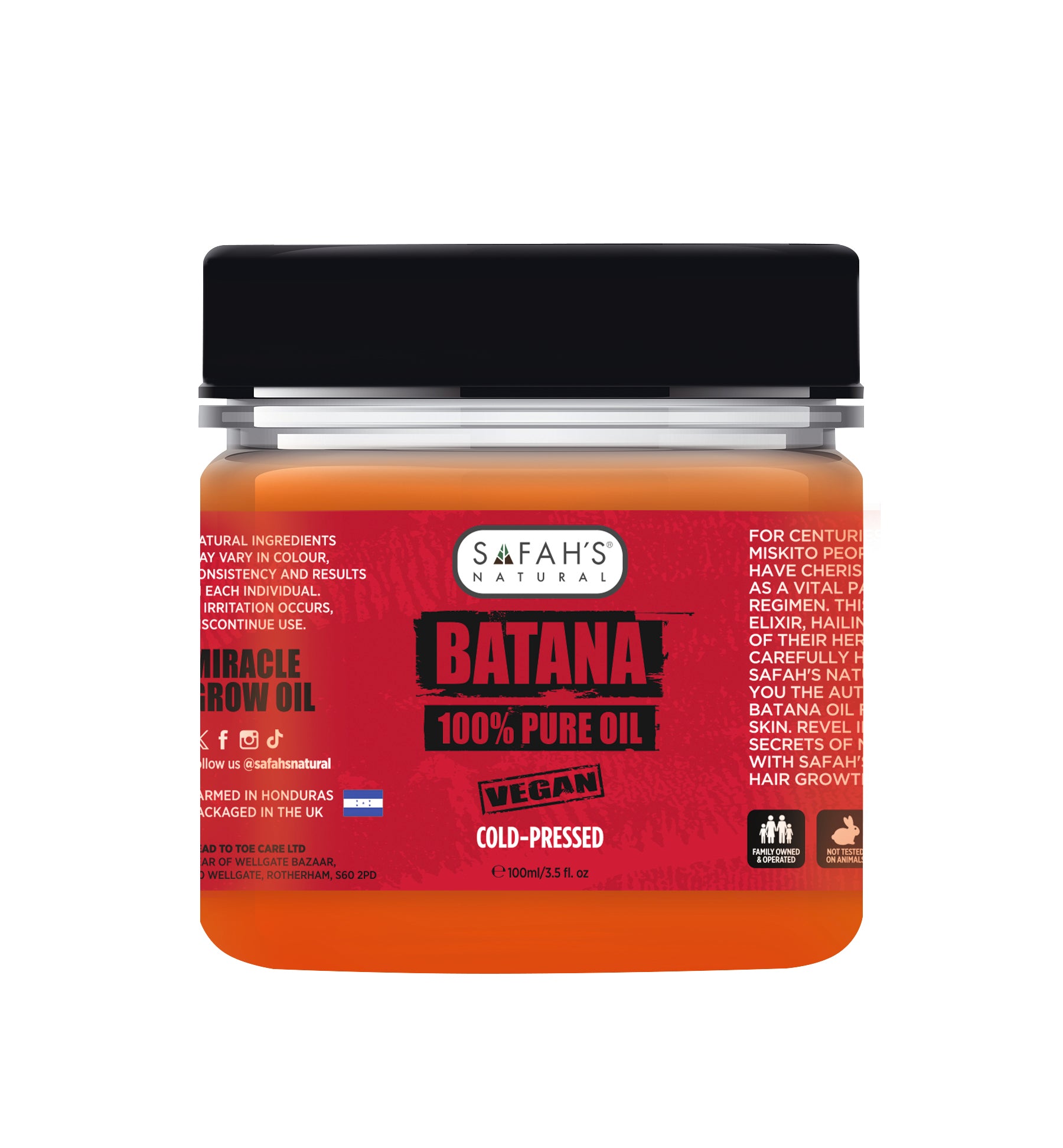 100% Pure Batana Oil in Jar for Hair Restoration & Shine