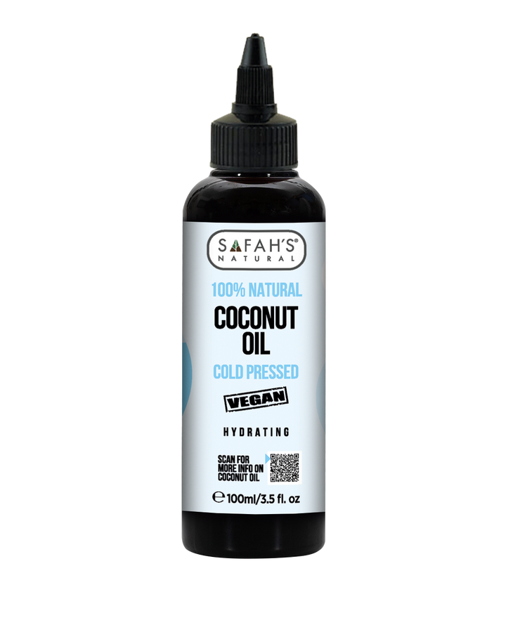 Natural Coconut Oil – 50ml – 100ml – 250ml | Deep Hydration, Hair Growth & Shine with Cold-Pressed Coconut Oil