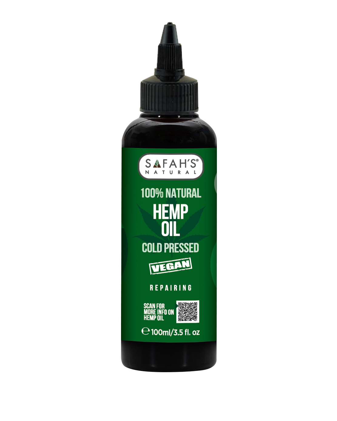 Hemp oil 100% Natural - for Deep Hydration & Restoration Natural Skin & Hair Care