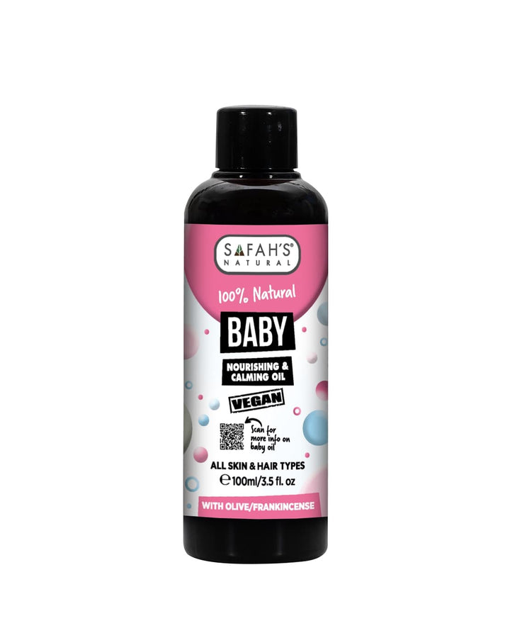 Baby Oil | Gentle Moisturising Oil with Olive & Frankincense for Soft, Calm, Irritation Free Baby Skin