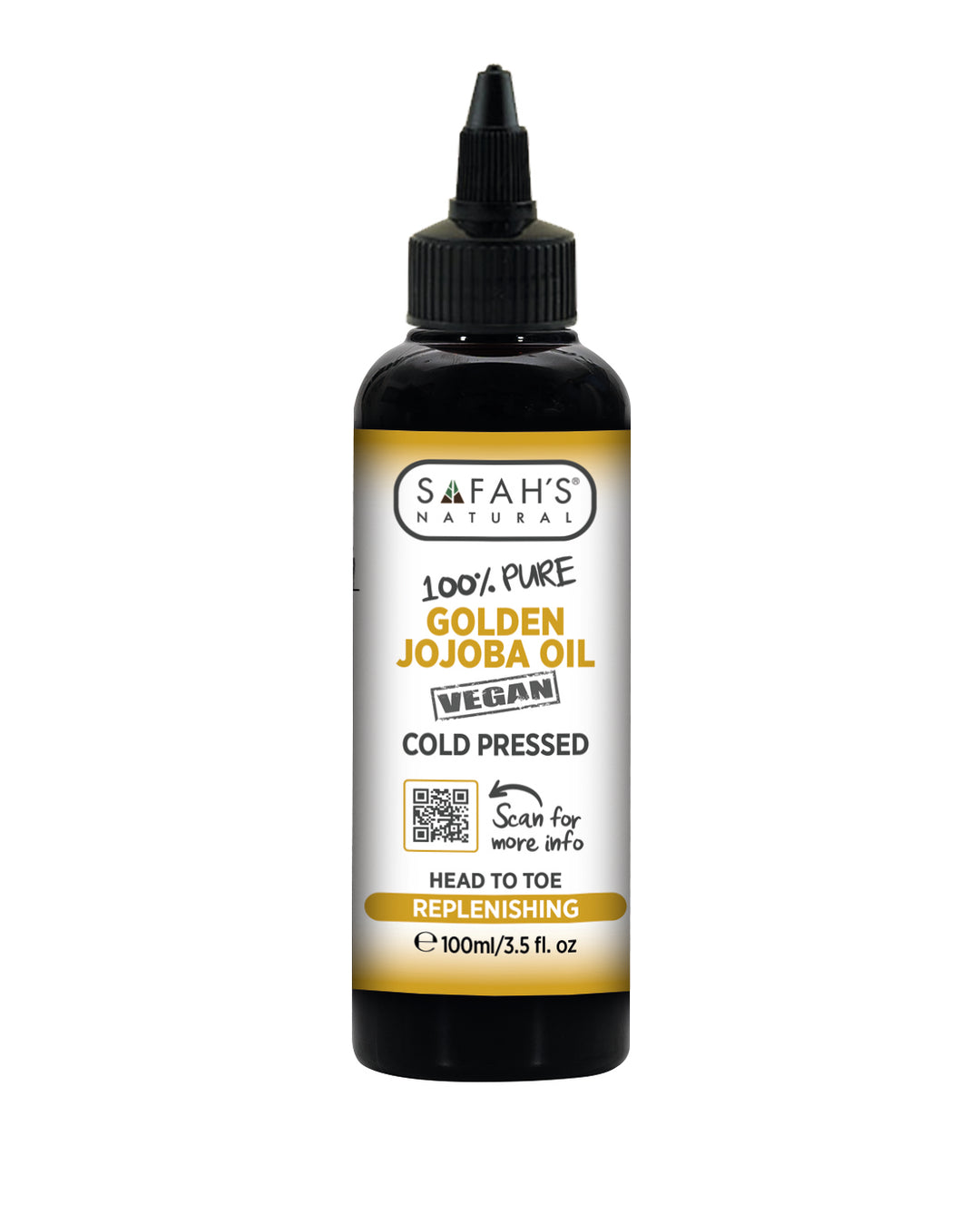 Golden Jojoba Oil | 100% Pure | Nourishing Jojoba Oil for Hair & Skin with Sebum Balancing Care
