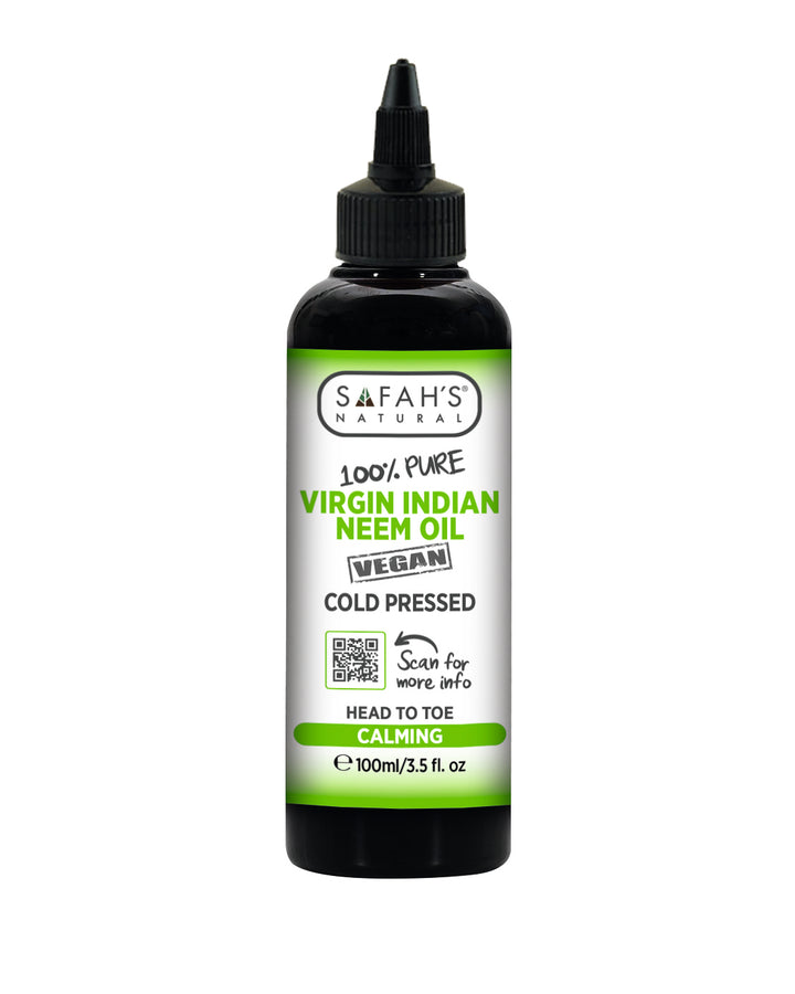 Virgin Indian Neem Oil | 100% Pure | Neem Oil for Hair Care, Skin Nourishment & Natural Protection