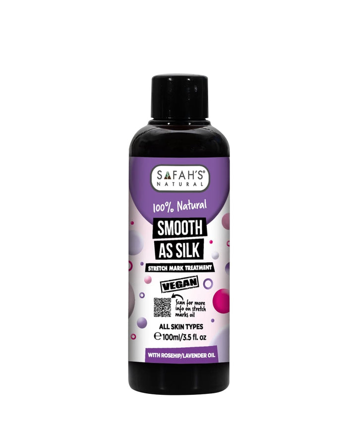 Smooth as Silk Stretch Marks Oil | Rosehip & Lavender Oil Blend to Fade Marks & Hydrate Skin