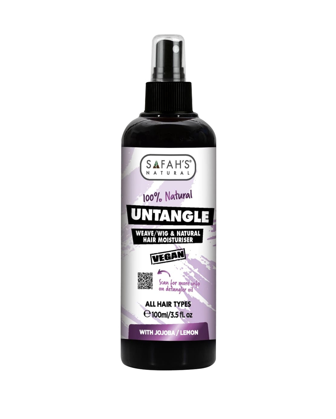 Untangle Weave & Wig Spray | Detangling & Refreshing Spray with Jojoba & Lemon Oils for Wigs & Extensions