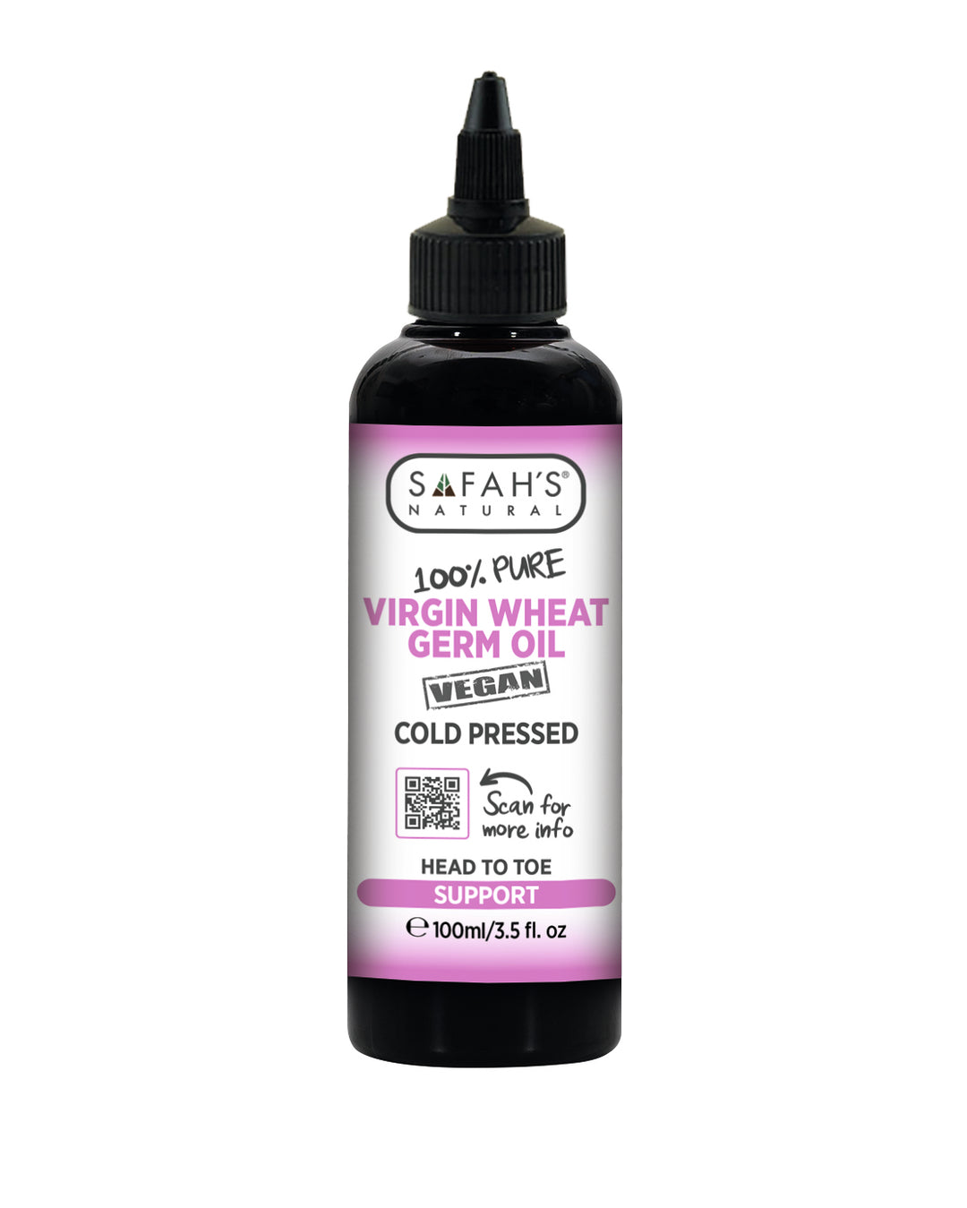 Wheat Germ Virgin Oil 100% Pure – 100ml, 250ml | Head-to-Toe Support for Hair Growth, Skin Repair & Anti-Aging