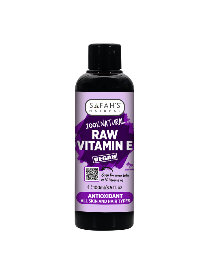 Raw Vitamin E Oil – 30ml – 50ml – 100ml – 250ml  | Antioxidant-Rich Vitamin E Oil for Hair Repair, Skin Nourishment & Nail Care