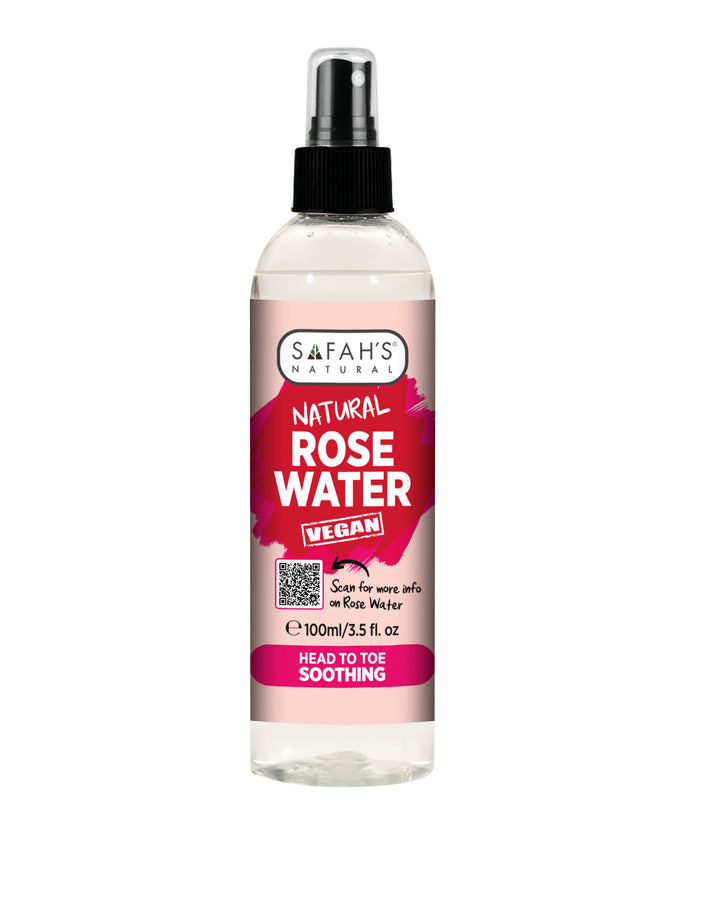 Rose Water – 30ml – 100ml – 250ml | Hydrating Rose Water Toner for Radiant Skin, Hair Shine & Scalp Care