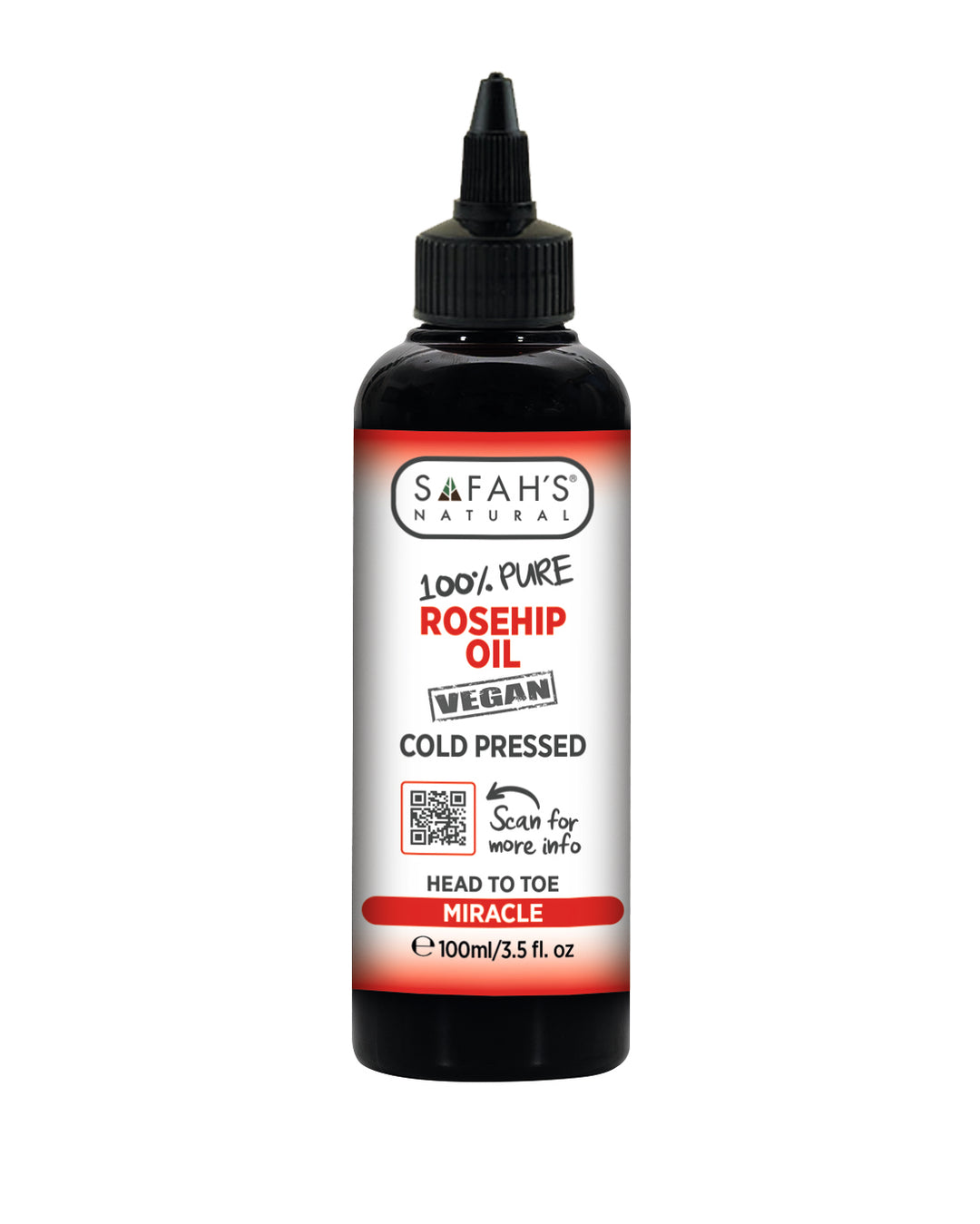 Rosehip Oil 100% Pure | Multipurpose Rosehip Oil for Hair Growth, Skin Brightening & Repair | – 30ml - 100ml -250ml
