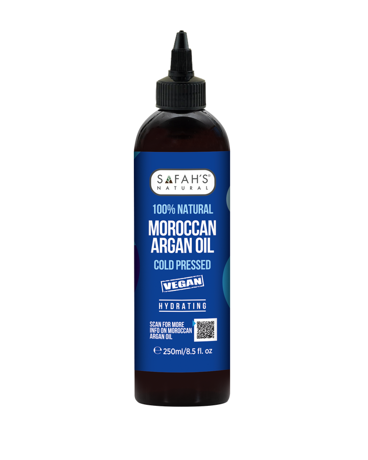 Natural Moroccan Argan Oil – 50ml – 100ml – 250ml | Hair Growth, Anti-Aging & Skin Nourishment with Moroccan Argan Oil