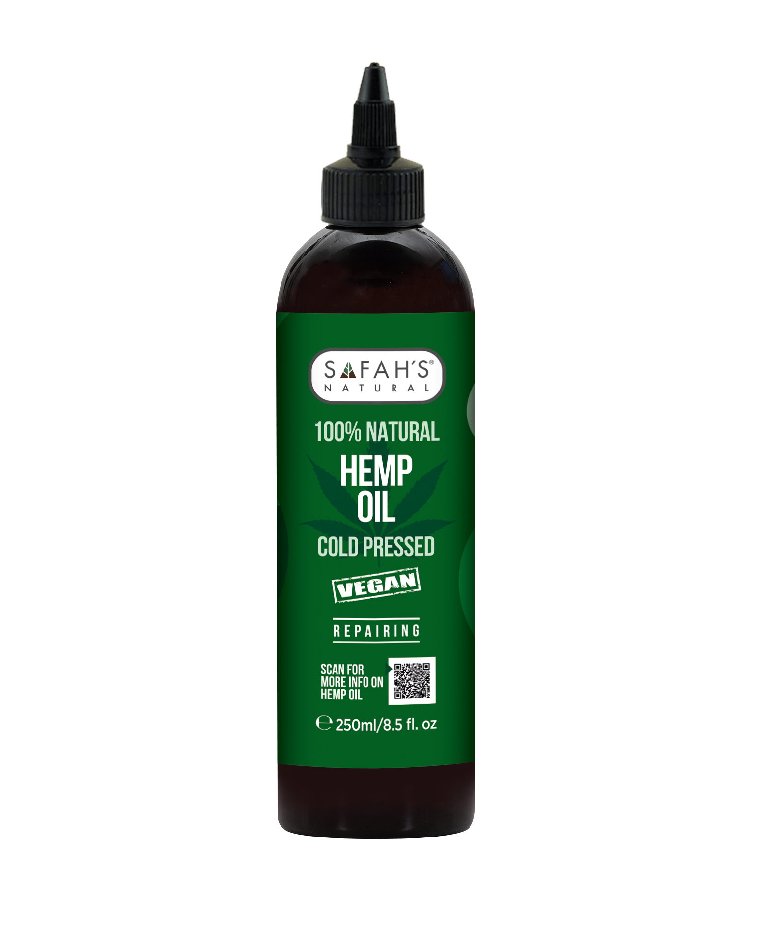 Hemp oil 100% Natural - for Deep Hydration & Restoration Natural Skin & Hair Care