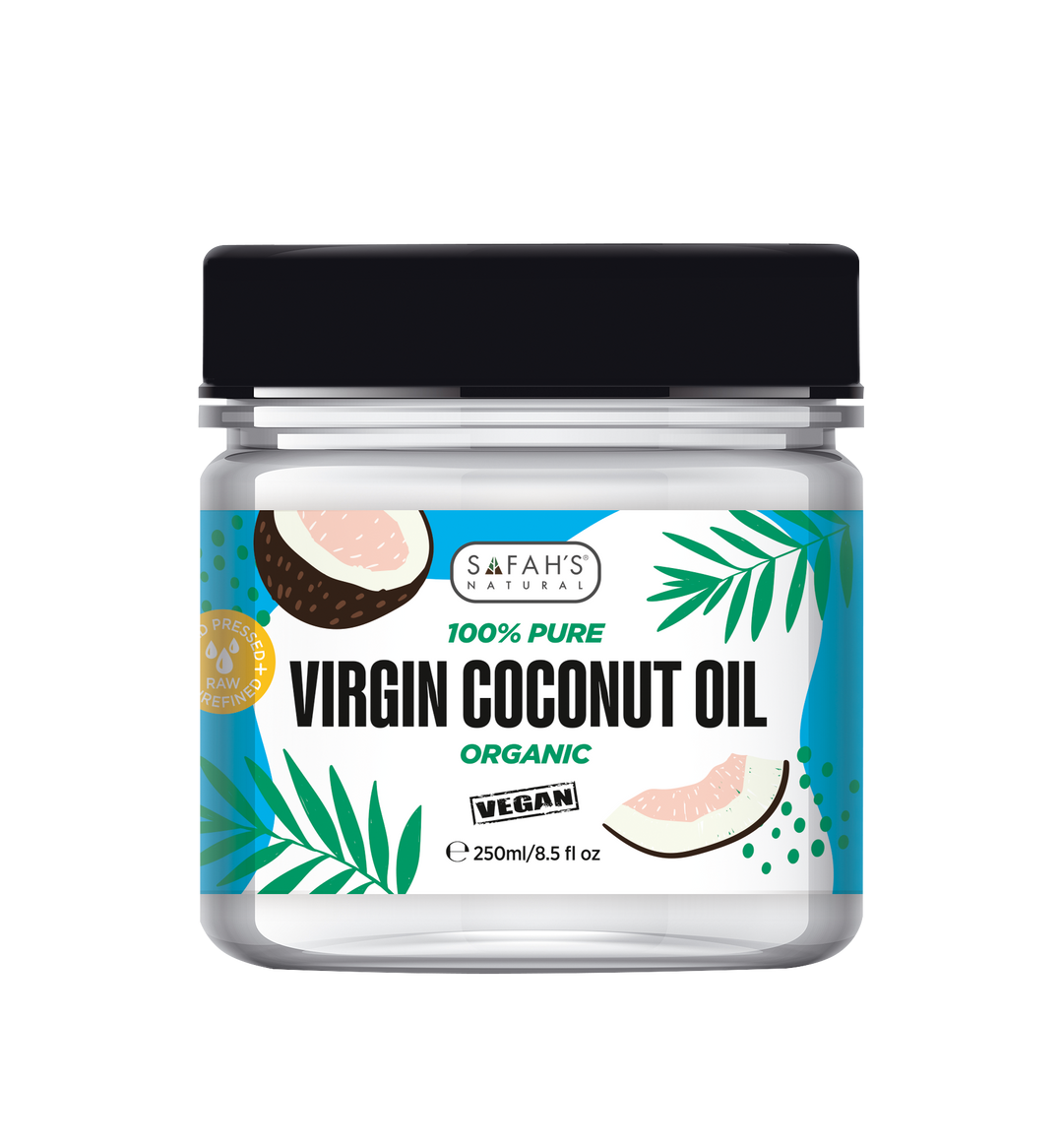 100% Pure Virgin Coconut Oil Organic | Multi-Purpose Coconut Oil for Hair, Skin & Wellness