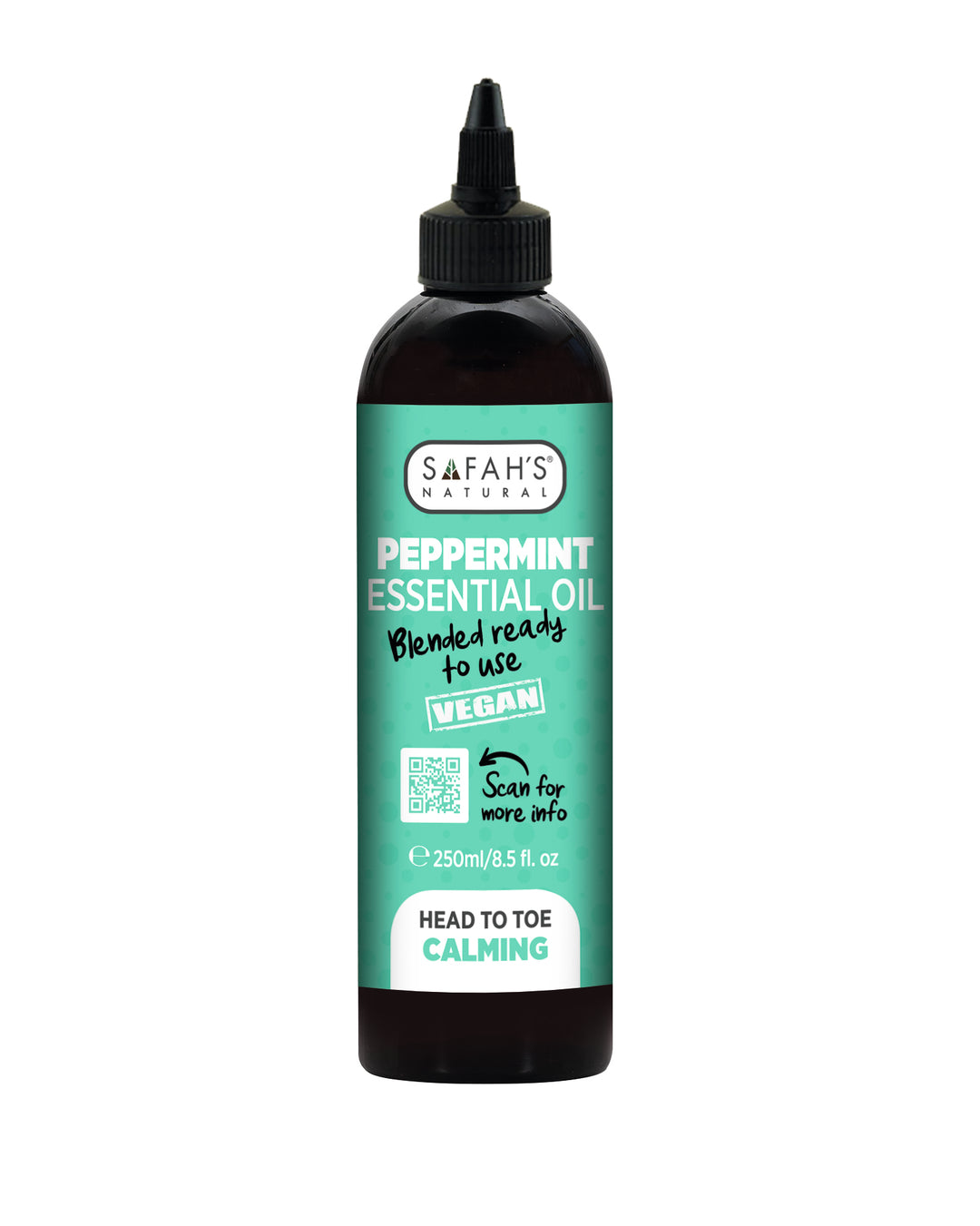 Blended Peppermint Oil – 100ml, 250ml | Refreshing Oil for Hair Growth, Clear Skin & Muscular Relief Massage