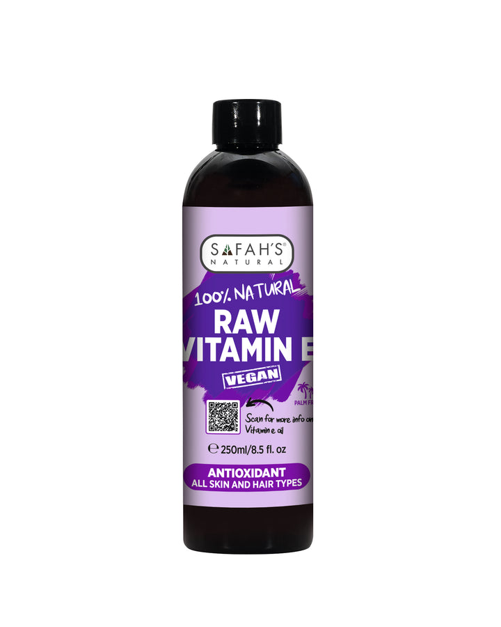 Raw Vitamin E Oil – 30ml – 50ml – 100ml – 250ml  | Antioxidant-Rich Vitamin E Oil for Hair Repair, Skin Nourishment & Nail Care