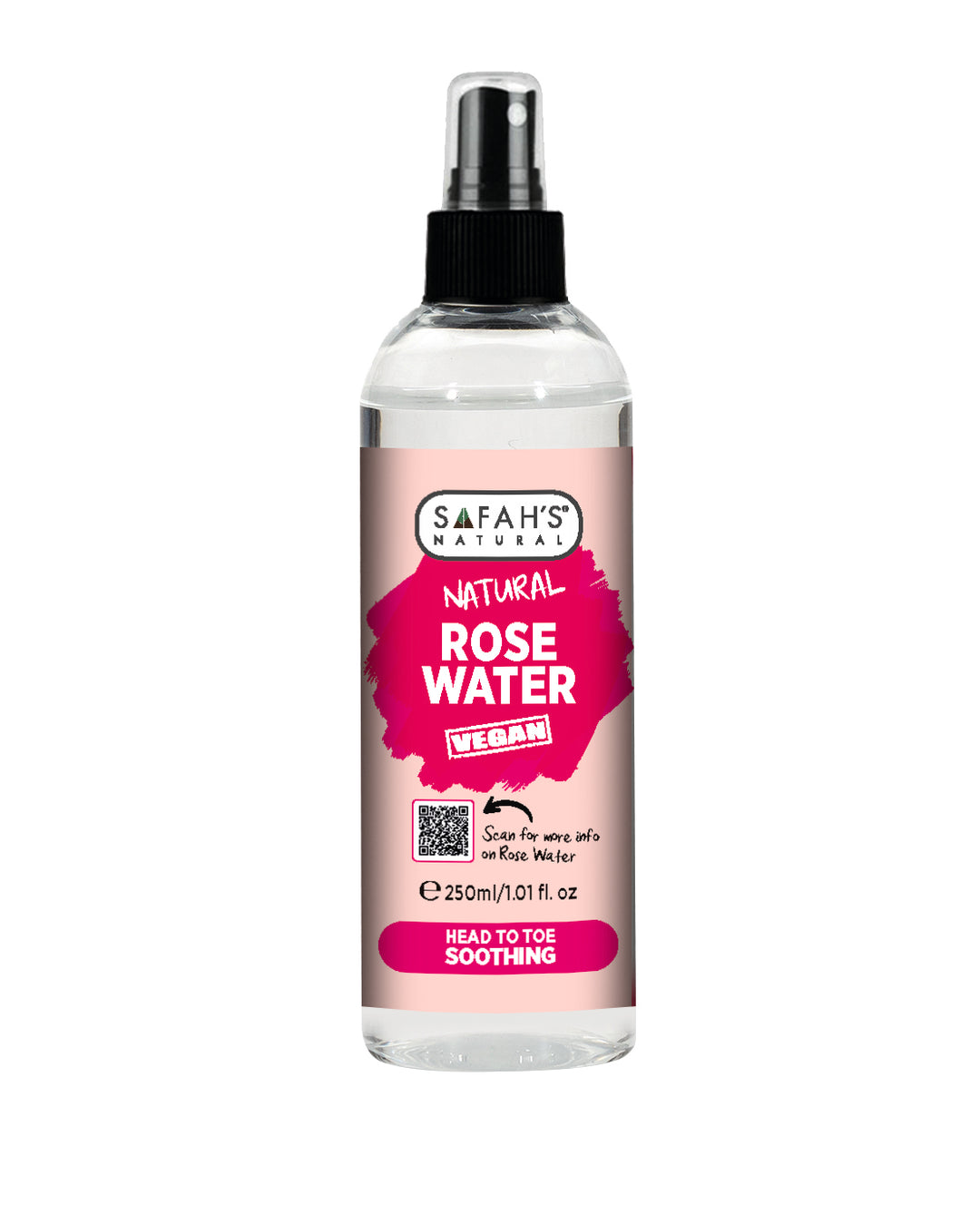 Rose Water – 30ml – 100ml – 250ml | Hydrating Rose Water Toner for Radiant Skin, Hair Shine & Scalp Care