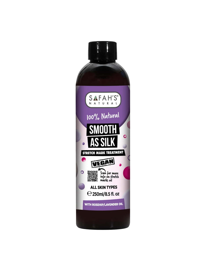 Smooth as Silk Stretch Marks Oil | Rosehip & Lavender Oil Blend to Fade Marks & Hydrate Skin
