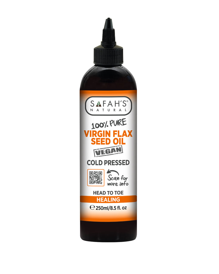 Virgin Flax Seed Oil | 100% Pure | Hair Growth, Skin Repair & Wellbeing