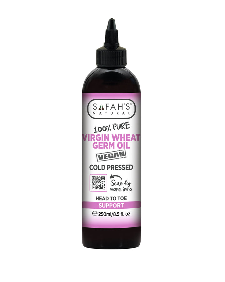 Wheat Germ Virgin Oil 100% Pure – 100ml, 250ml | Head-to-Toe Support for Hair Growth, Skin Repair & Anti-Aging