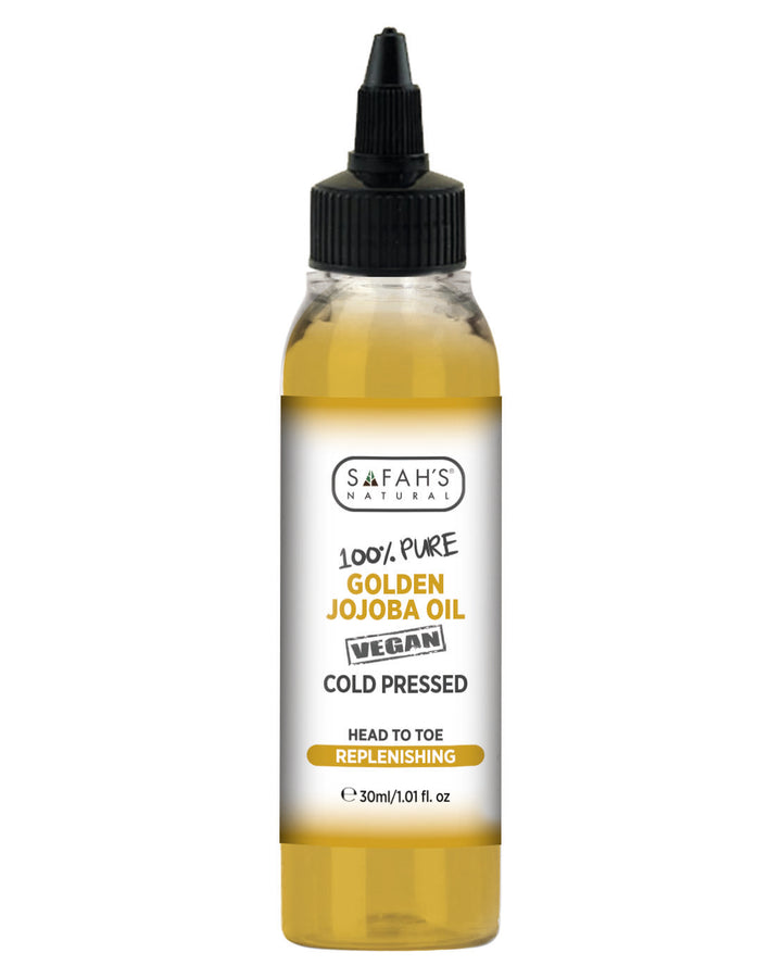 Golden Jojoba Oil | 100% Pure | Nourishing Jojoba Oil for Hair & Skin with Sebum Balancing Care