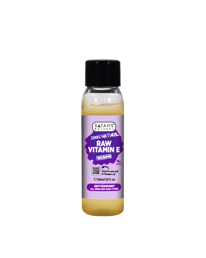 Raw Vitamin E Oil – 30ml – 50ml – 100ml – 250ml  | Antioxidant-Rich Vitamin E Oil for Hair Repair, Skin Nourishment & Nail Care