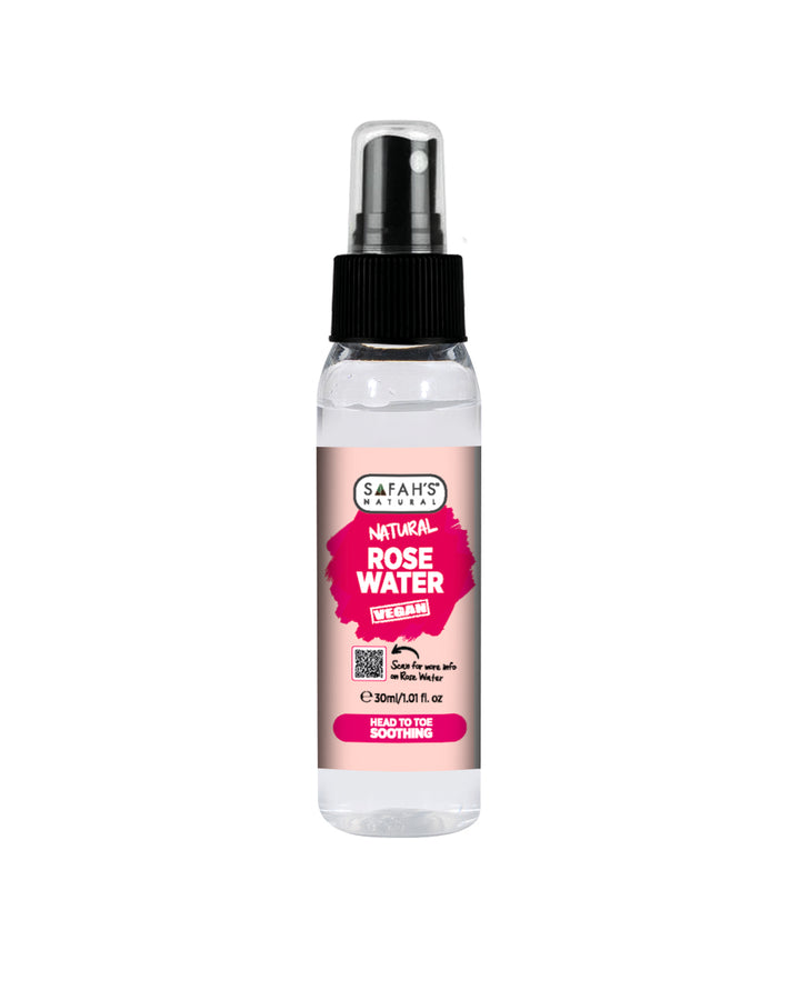 Rose Water – 30ml – 100ml – 250ml | Hydrating Rose Water Toner for Radiant Skin, Hair Shine & Scalp Care