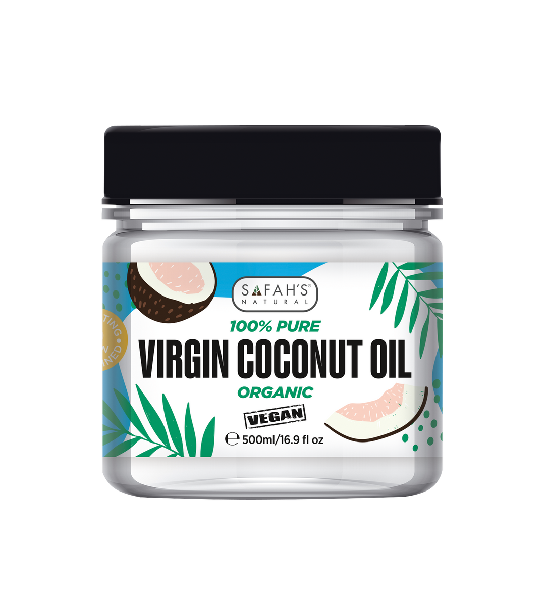100% Pure Virgin Coconut Oil Organic | Multi-Purpose Coconut Oil for Hair, Skin & Wellness