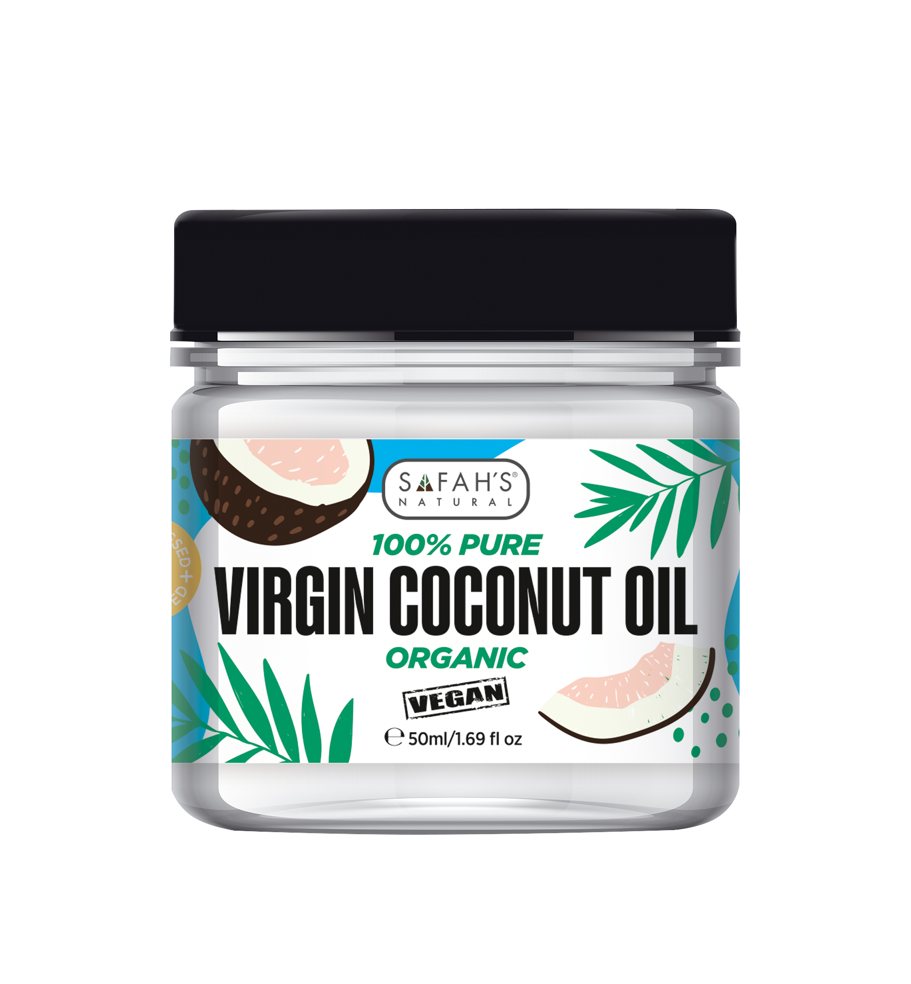 Organic Coconut oil 100% pure - Jar of Purity for Beauty and Wellbeing