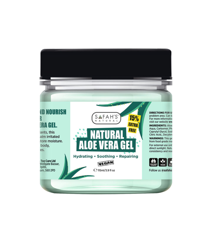 Safah's Natural Aloe Vera Gel - Soothe and Hydrate Your Skin