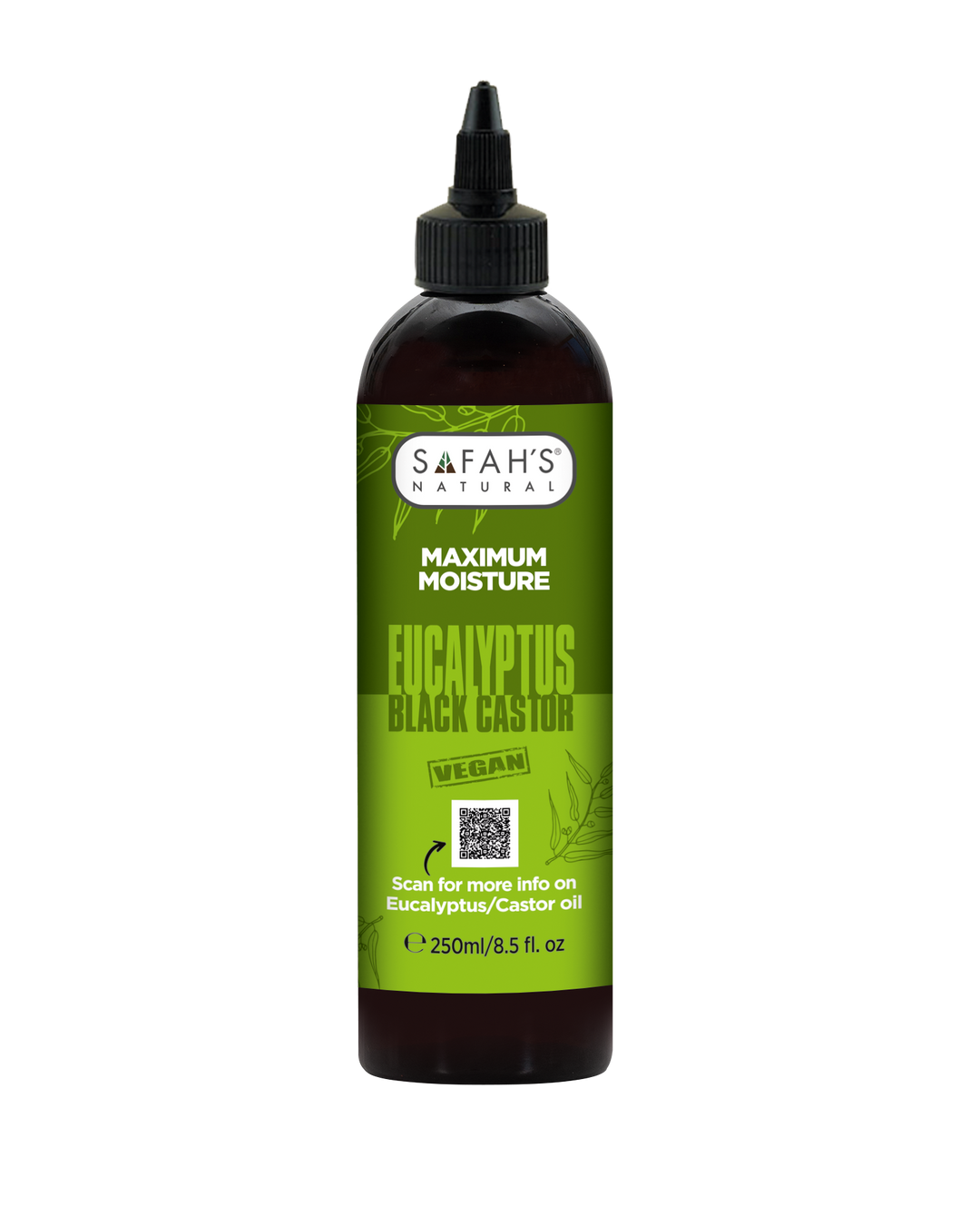 Jamaican Black Castor & Eucalyptus Oil – 100ml – 250ml | Natural Hair Growth & Scalp Treatment Oil for Thick Hair & Hydrated Skin