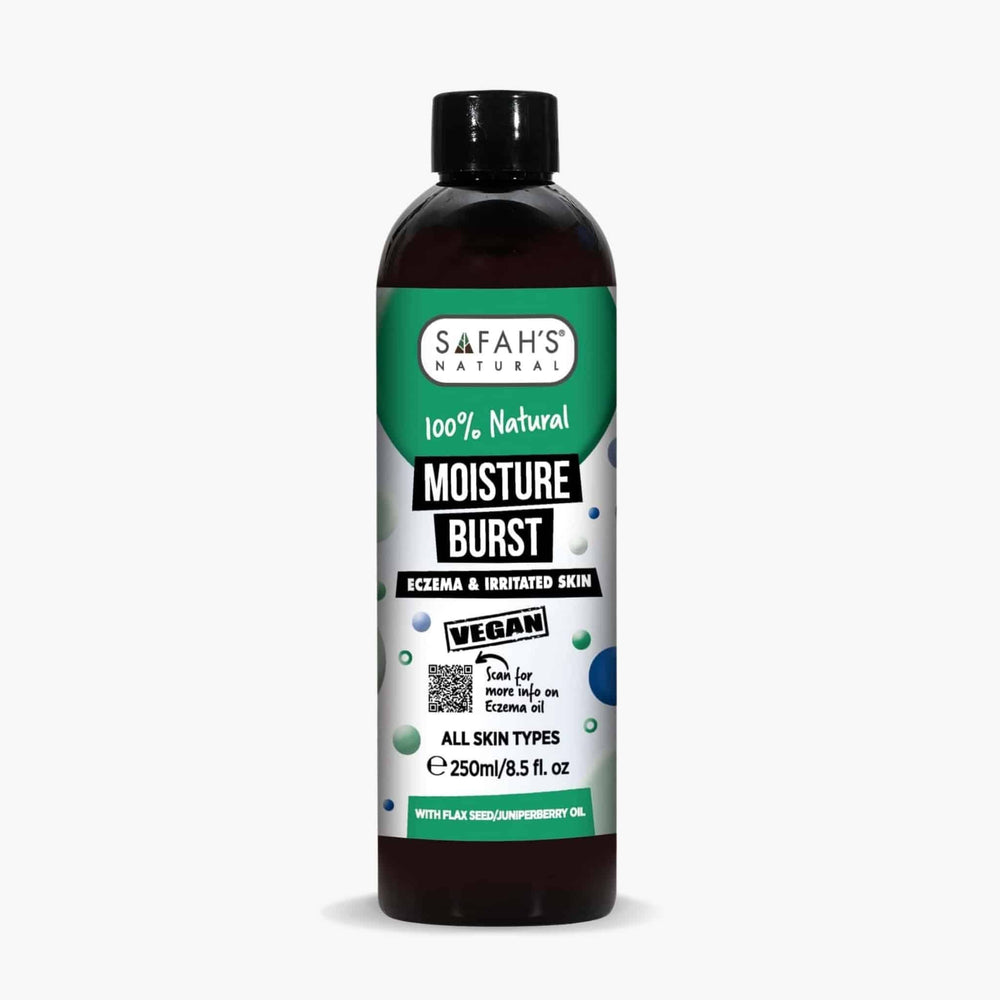 Safah's Naturals Moisture Burst bottle on a white background