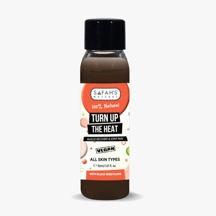 Safah's product bottle with label on a white background