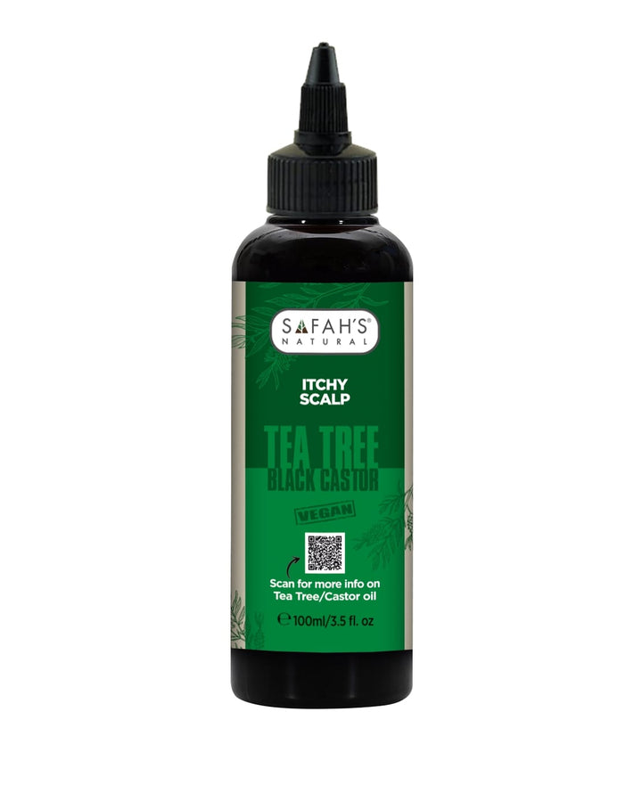 Jamaican Black Castor & Tea Tree Oil – 100ml – 250ml | Nourishing Hair Growth, Scalp Cleansing, and Moisturizing Treatment