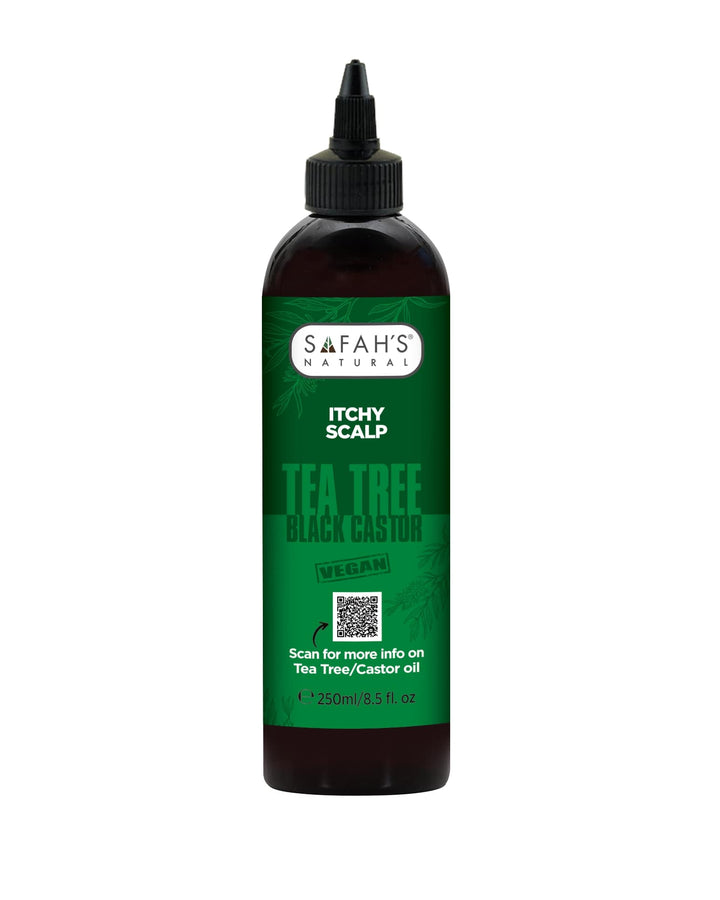 Jamaican Black Castor & Tea Tree Oil – 100ml – 250ml | Nourishing Hair Growth, Scalp Cleansing, and Moisturizing Treatment