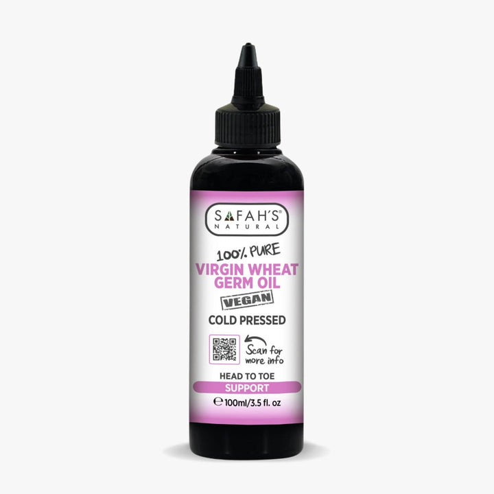 Wheat Germ Virgin Oil 100% Pure | Head to Toe Support for Hair Growth, Skin Repair & Anti Aging