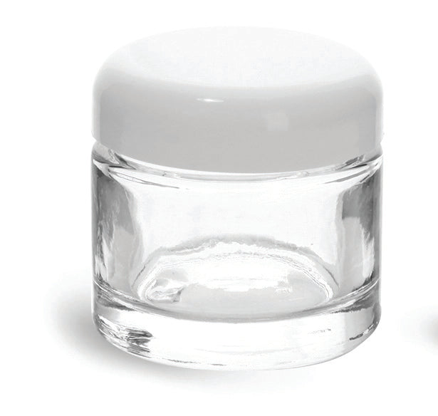 LIP BALM JAR WHITE LID 10ML