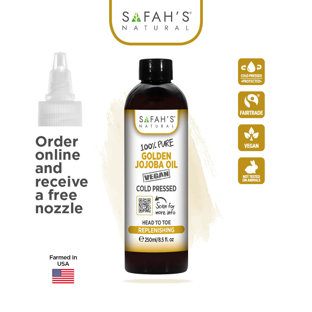 Cold pressed 100% pure Golden Jojoba oil