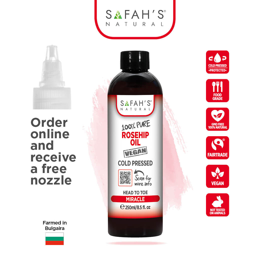 Cold pressed 100% pure Rosehip oil