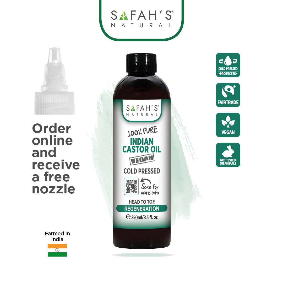 Cold pressed 100% pure Indian Castor oil