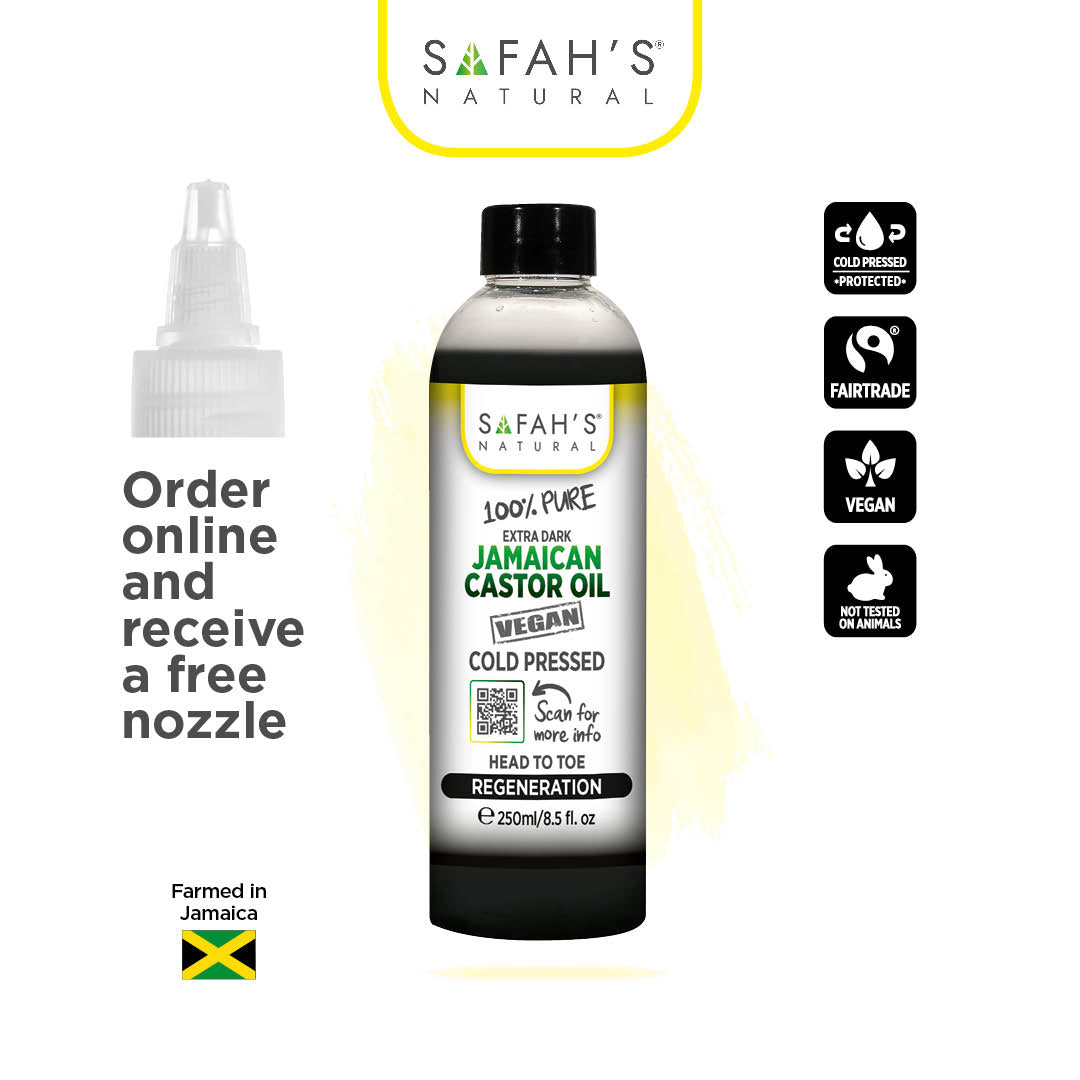Extra Dark Jamaican Black Castor Oil 100% Pure - for Maximum Hair & Scalp Health