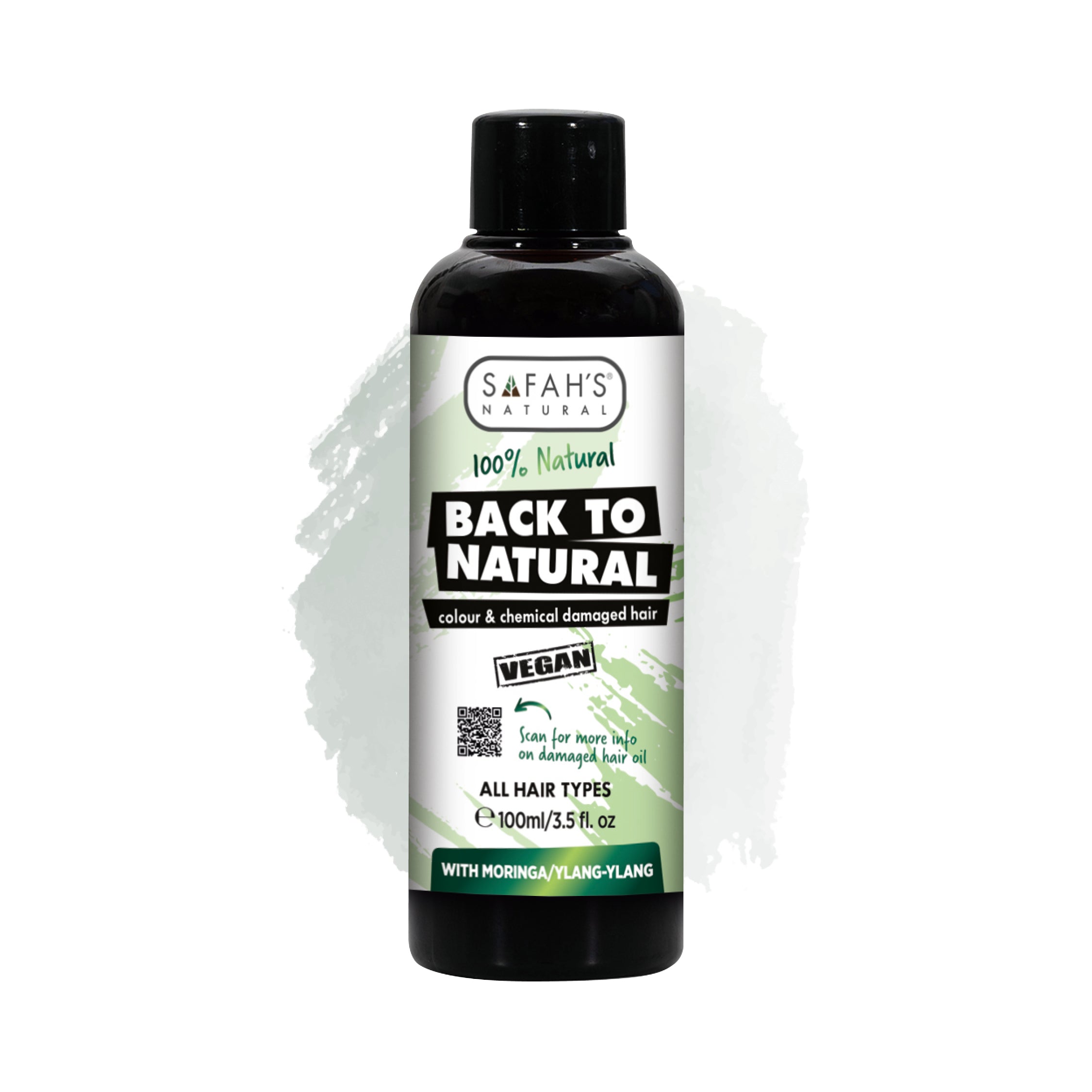 Back To Natural Damaged Hair Treatment Oil - Moringa & Ylang-ylang Formula