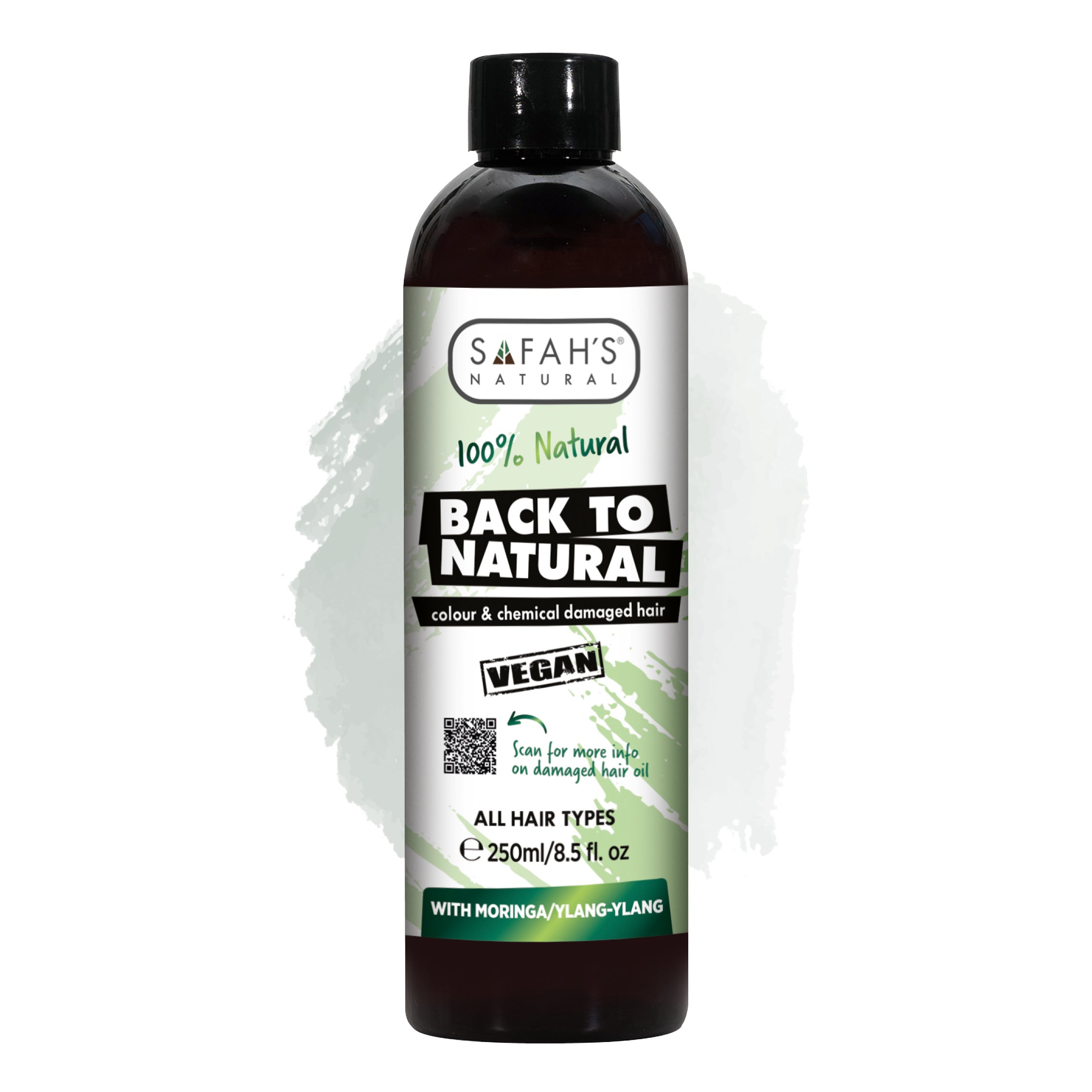 Back To Natural Damaged Hair Treatment Oil - Moringa & Ylang-ylang Formula