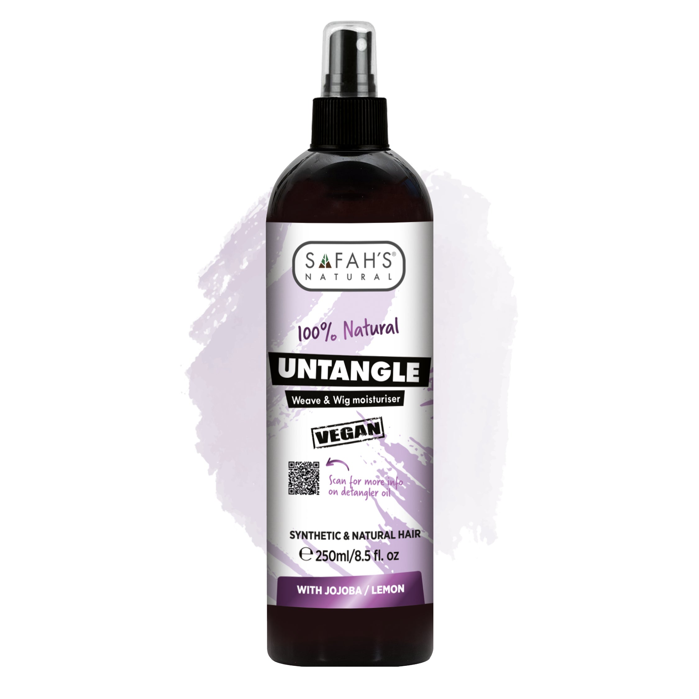 Untangle Weave & Wig Spray - Jojoba & Lemon Oil Formula for Easy Detangling