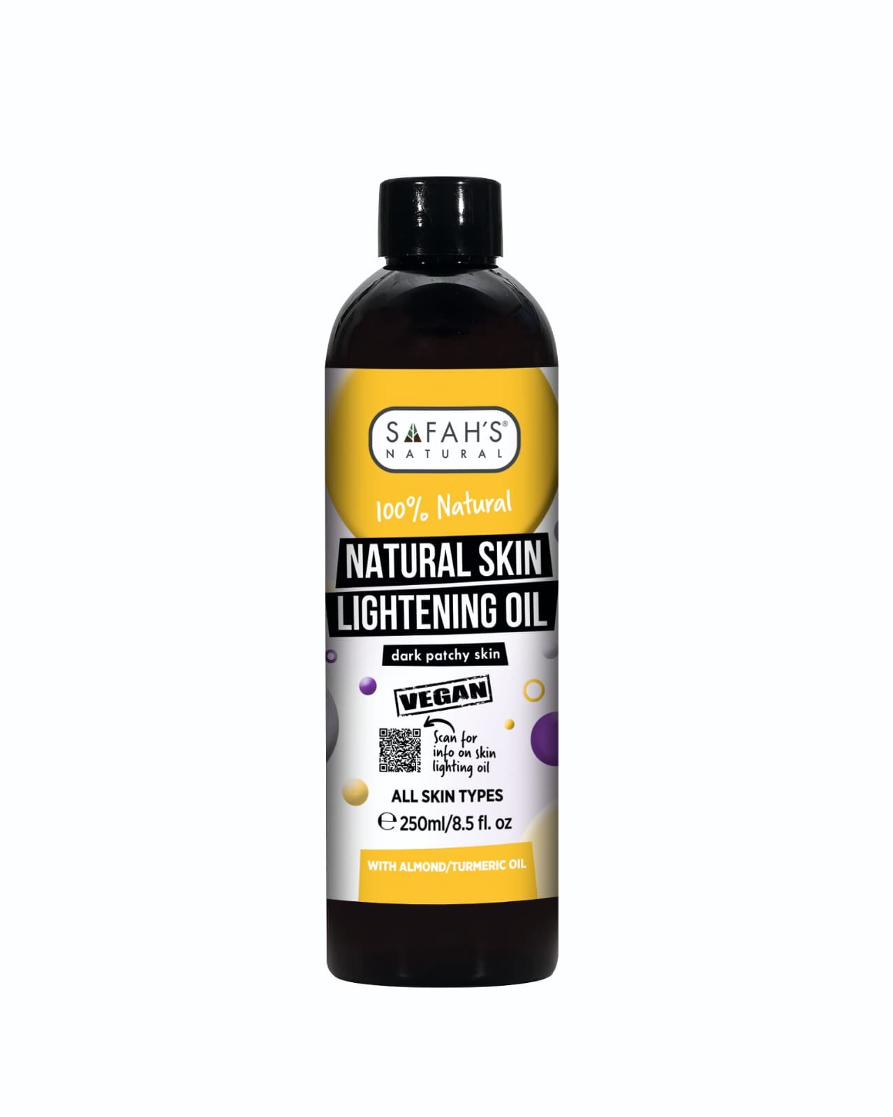 Natural Skin Lightening Oil - Almond & Turmeric Brightening Blend