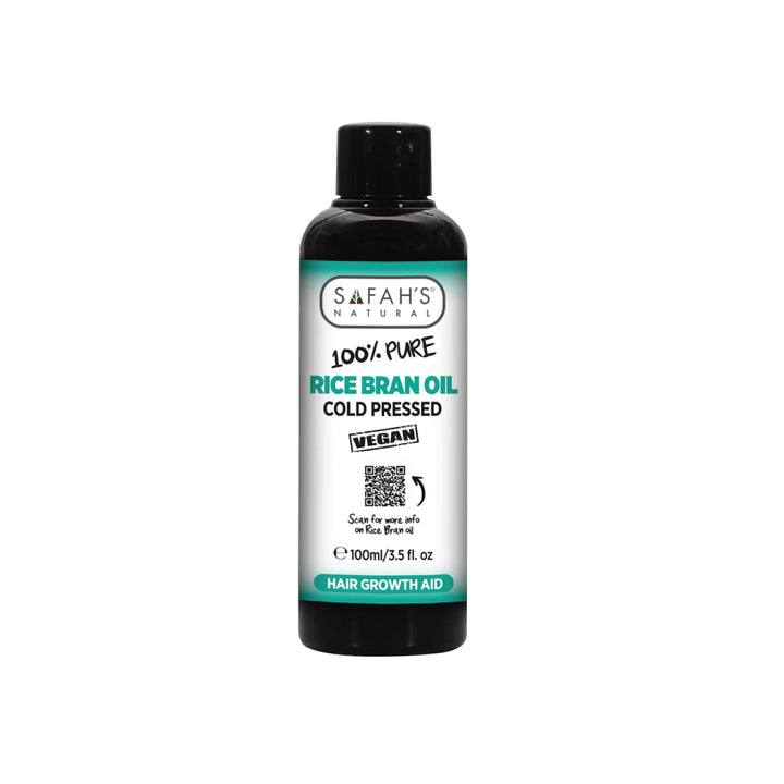 Rice Bran Oil 100% Pure | Nourishing Rice Bran Oil for Hair Health, Skin Hydration & Frizz Control